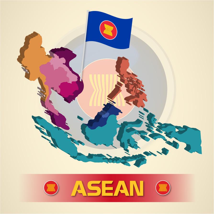 South-East Asia Flags